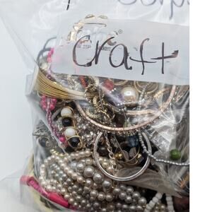 Jewelry Lot Zaylee Repurpose Bag Over 4 Pounds Beads & Possible Wearable Pieces